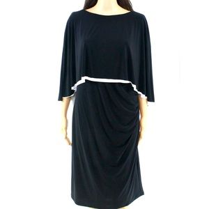 Lauren Petite Women's by Ralph Lauren
Jersey Cape Dress 10P